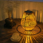 Load image into Gallery viewer, NELIA - Rattan Style Solar Lantern